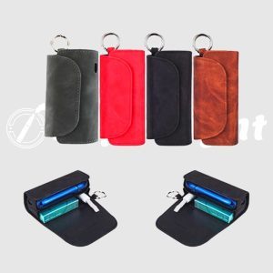 Leather Case For IQOS 3 Luxury Frosted Portable Hook Cases Full Protective Carrying Cover
