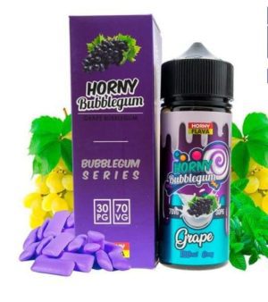 Horny Grape Bubblegum 100ml E Liquid by Horny Flava