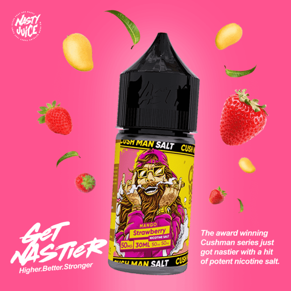 CUSH MAN MANGO STRAWBERRY NASTY SALTNIC 30ML