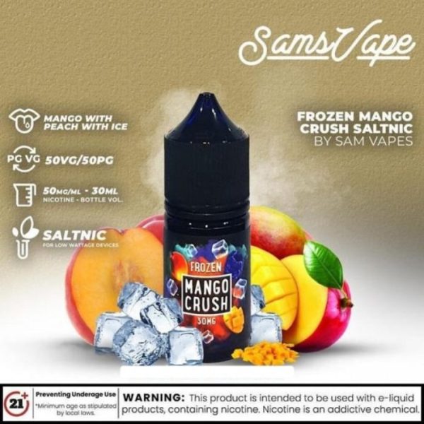 FROZEN MANGO CRUSH SALTNIC 30 ML BY SAM VAPES - Image 2