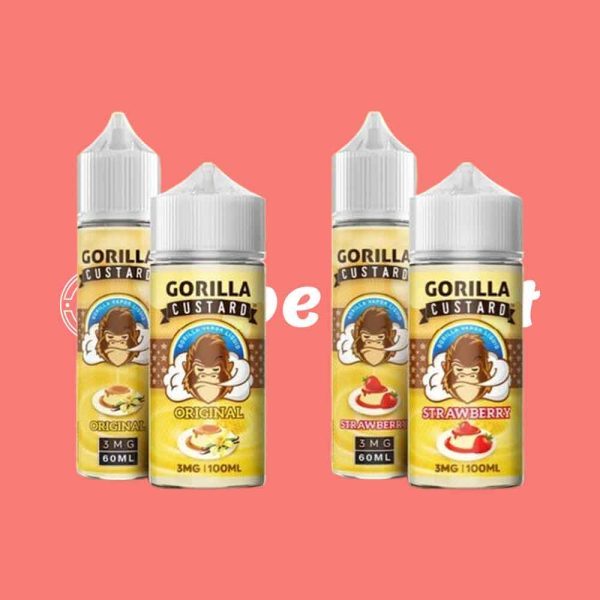 Gorilla Custard Strawberry E Liquid by E&B Flavor