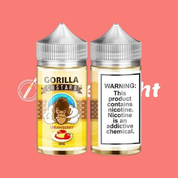 Gorilla Custard Strawberry E Liquid by E&B Flavor - Image 3