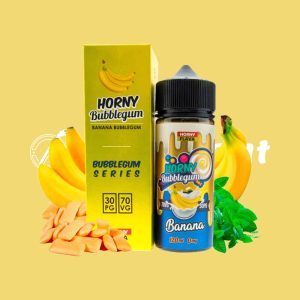 Horny Bubblegum Banana 100ml E Liquid by Horny Flava