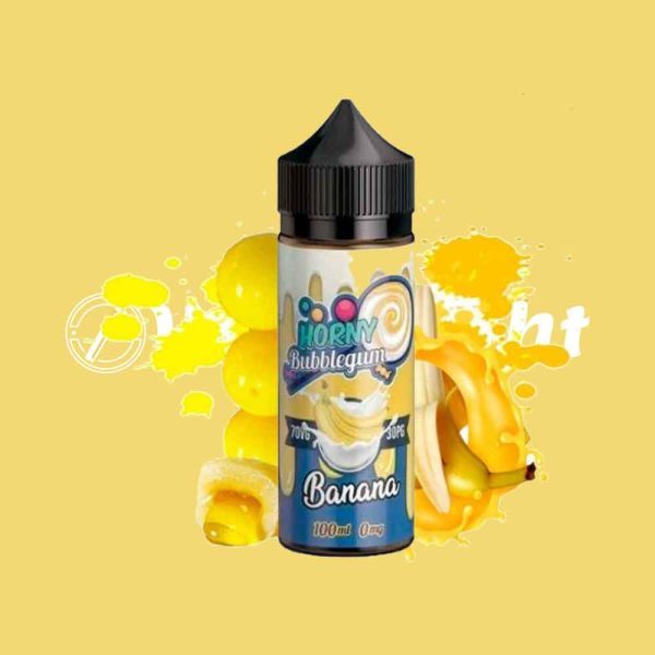 Horny Bubblegum Banana 100ml E Liquid by Horny Flava - Image 4