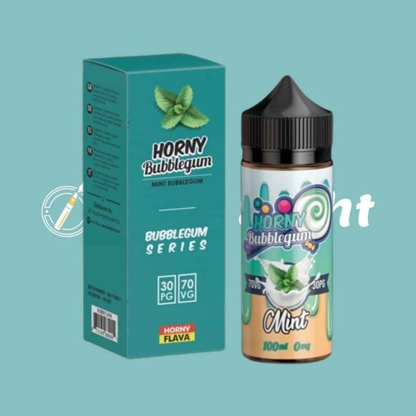 Horny Bubblegum Mint 100ml E Liquid by Horny Flava