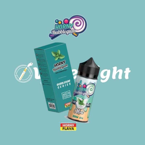 Horny Bubblegum Mint 100ml E Liquid by Horny Flava