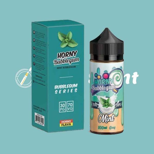 Horny Bubblegum Mint 100ml E Liquid by Horny Flava