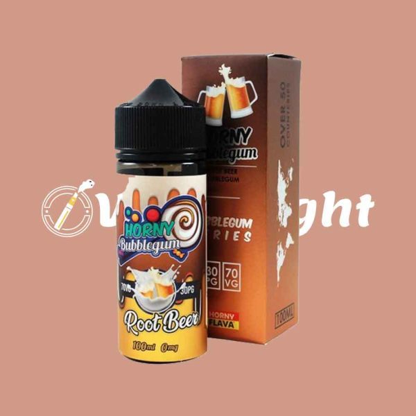 Horny Bubblegum Root Bear 100ml E Liquid by Horny Flava