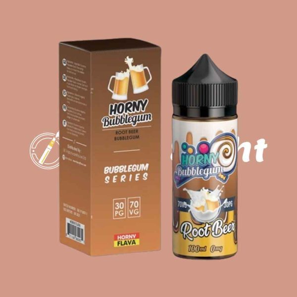 Horny Bubblegum Root Bear 100ml E Liquid by Horny Flava