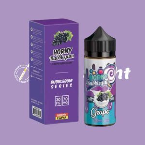 Horny Grape Bubblegum 100ml E Liquid by Horny Flava