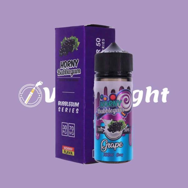 Horny Grape Bubblegum 100ml E Liquid by Horny Flava