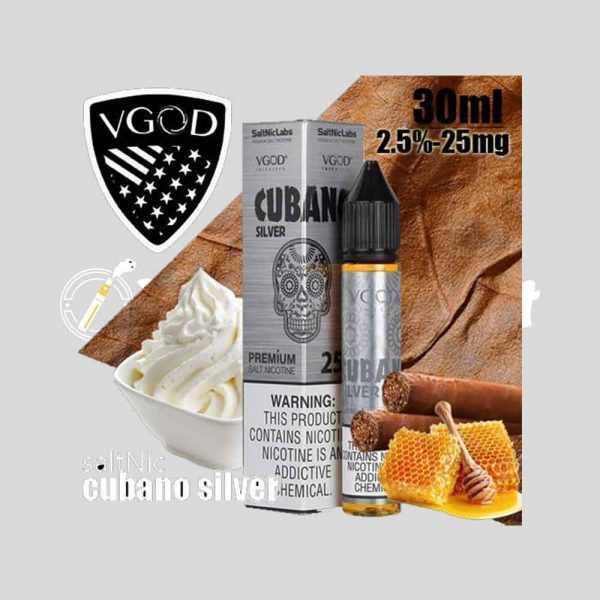 VGOD Cubano Silver Saltnic 30ML - Image 2