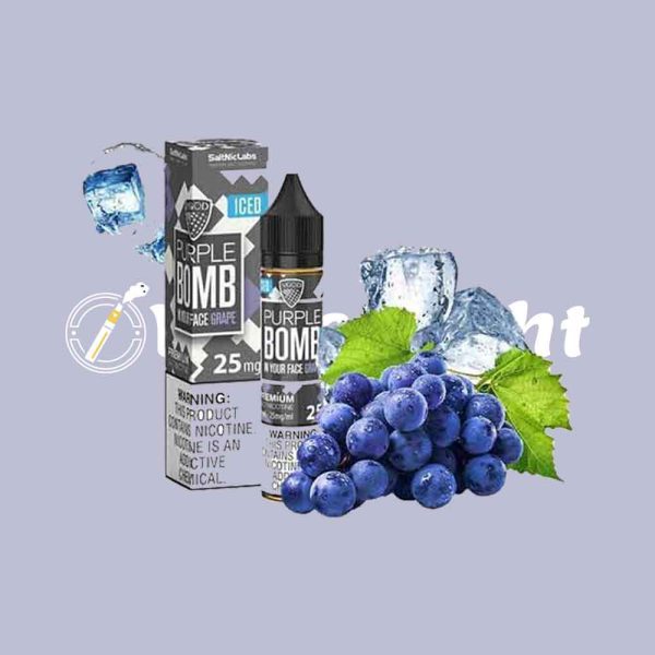 VGOD SaltNic Purple Bomb Grape Iced 30ml in Dubai - Image 3