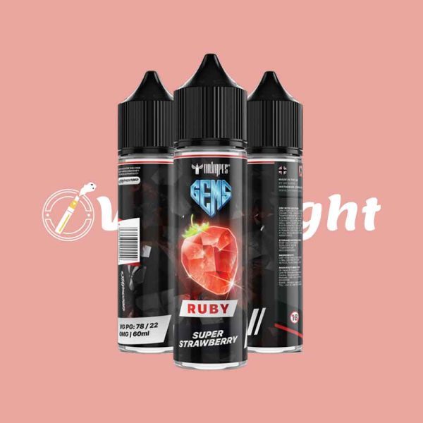 GEMS RUBY SUPER STRAWBERRY - Eliquid by Dr Vapes 60ml - Image 2