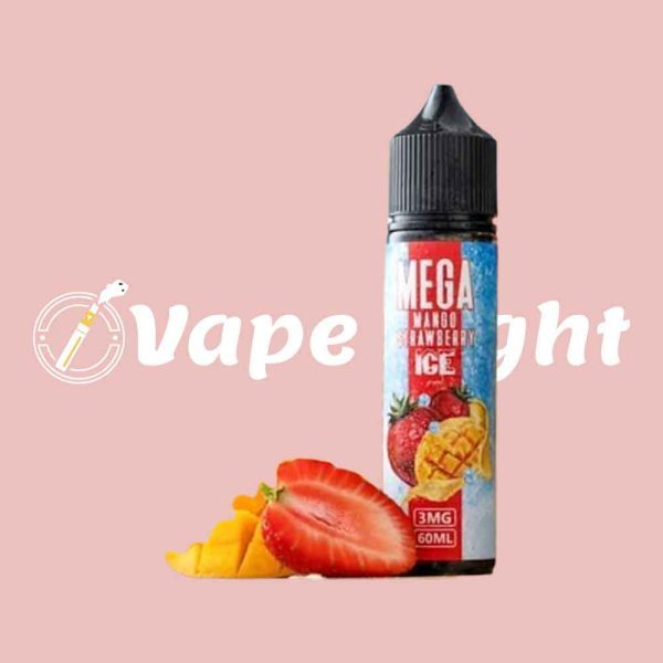 MEGA MANGO STRAWBERRY ICE – GRAND E-LIQUIDS – 60ML (3MG) - Image 2