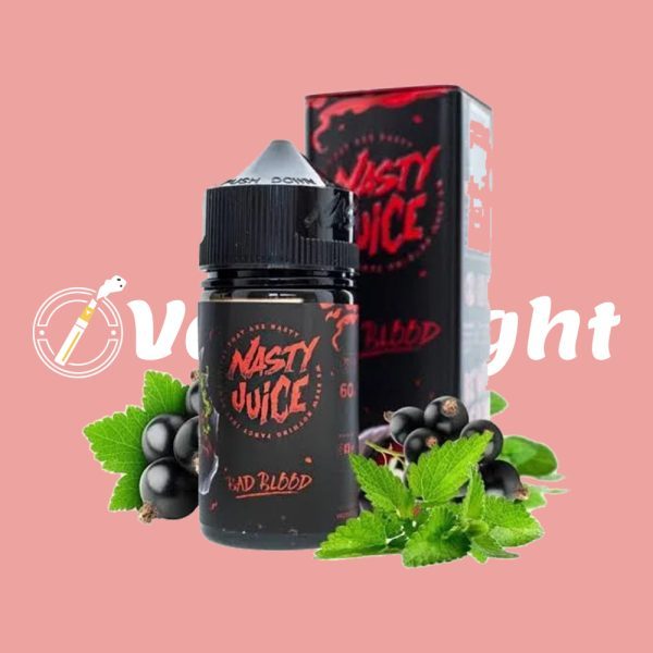 BAD BLOOD BY NASTY E-JUICE BLACKCURRANT 60ML 3MG - Image 3