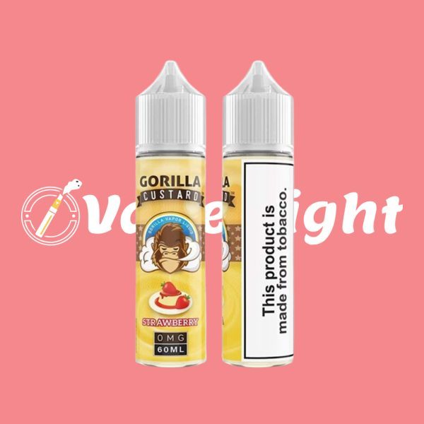 Gorilla Custard Strawberry 60 ML E Liquid by E&B Flavor - Image 3