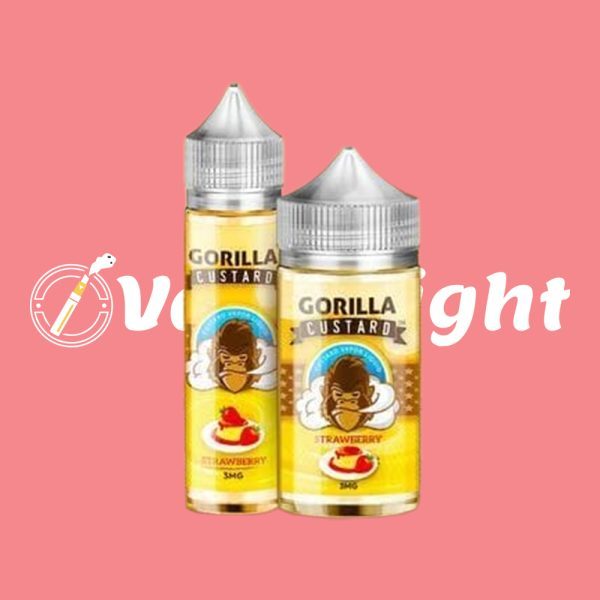 Gorilla Custard Strawberry 60 ML E Liquid by E&B Flavor - Image 2