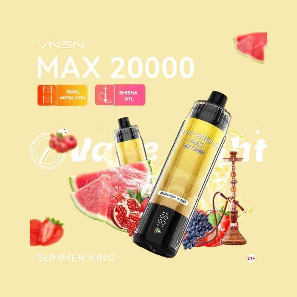 VNSN Max Shisha 20000 Puffs Disposable Vape DTL In UAE - Image 2