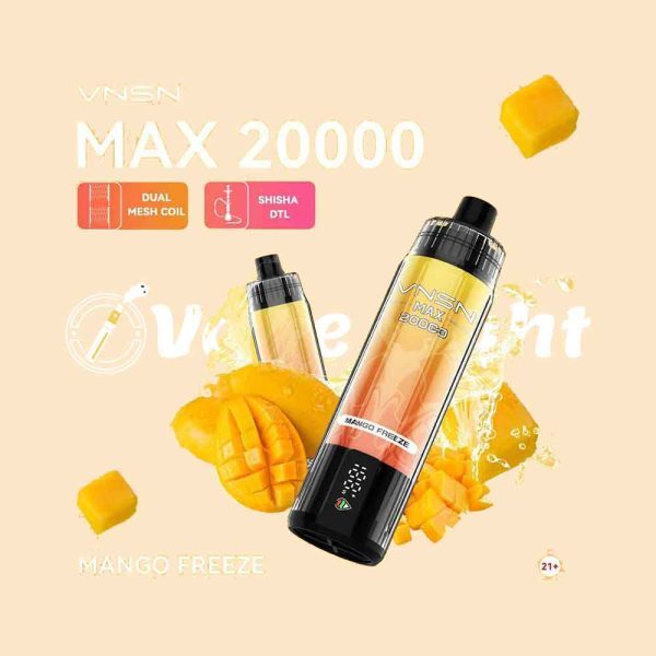 VNSN Max Shisha 20000 Puffs Disposable Vape DTL In UAE - Image 11