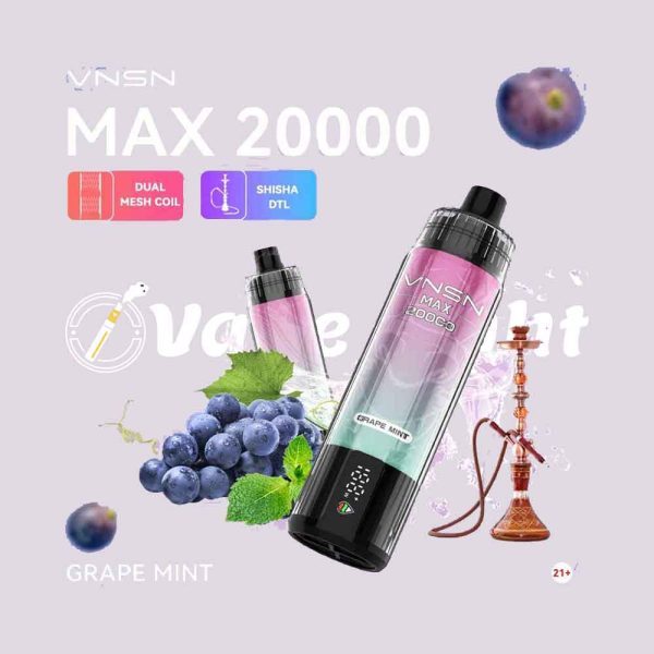 VNSN Max Shisha 20000 Puffs Disposable Vape DTL In UAE - Image 7